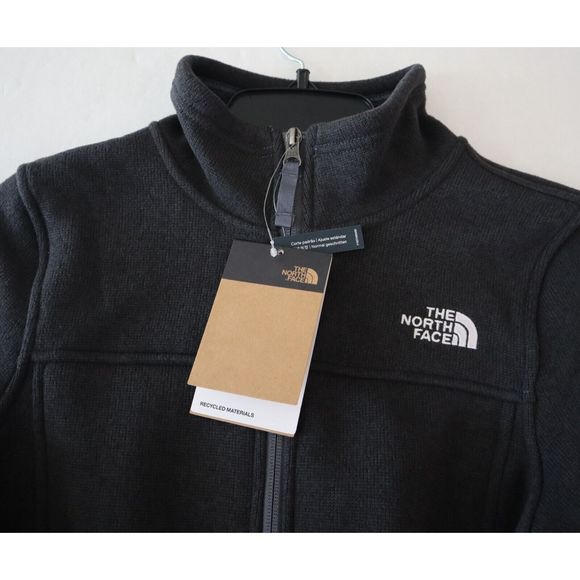 The North Face Women's Sz XL Dark Gray Heather Maggy Fleece Full Zip Sweater - Picture 7 of 12